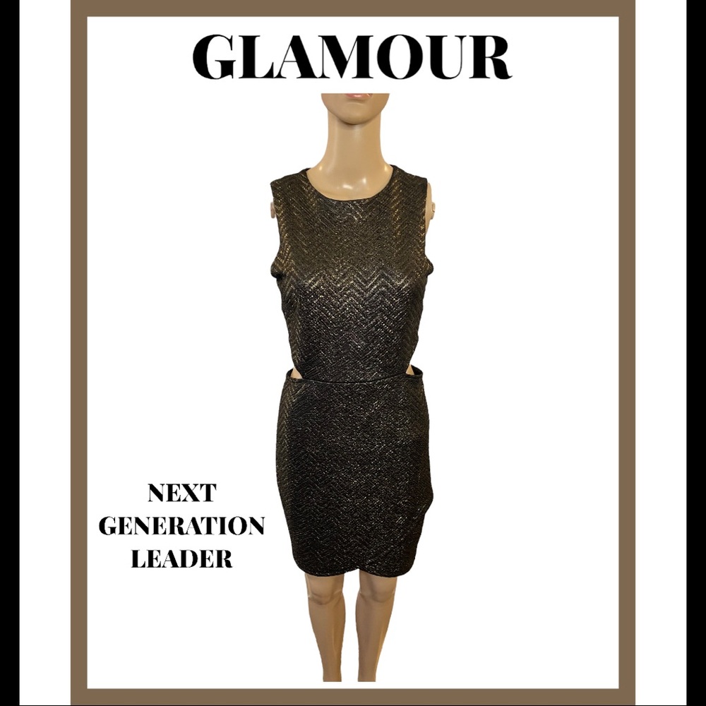Metallic sexy night night out dress.
